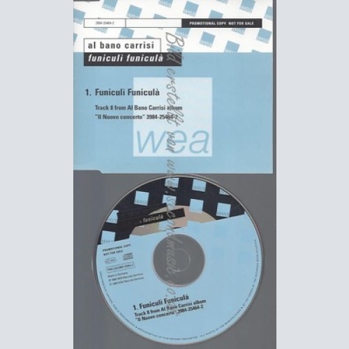 CD--PROMO--AL BANO CARRISI--FUNICULI FUNICULA