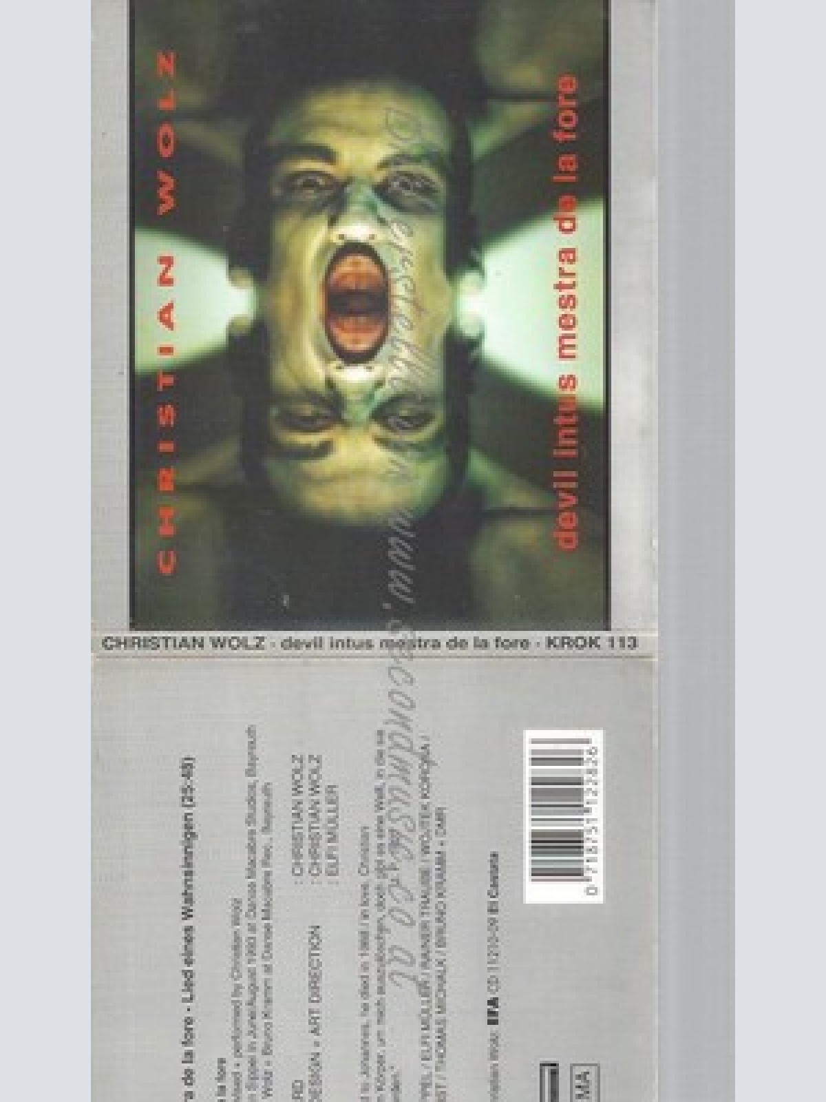 CD--CHRISTIAN WOLZ -- -- DEVIL INTUS MESTRA DE