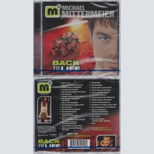 CD--NM-SEALED-MICHAEL MITTERMEIER -2000- -- BACK TO LIFE