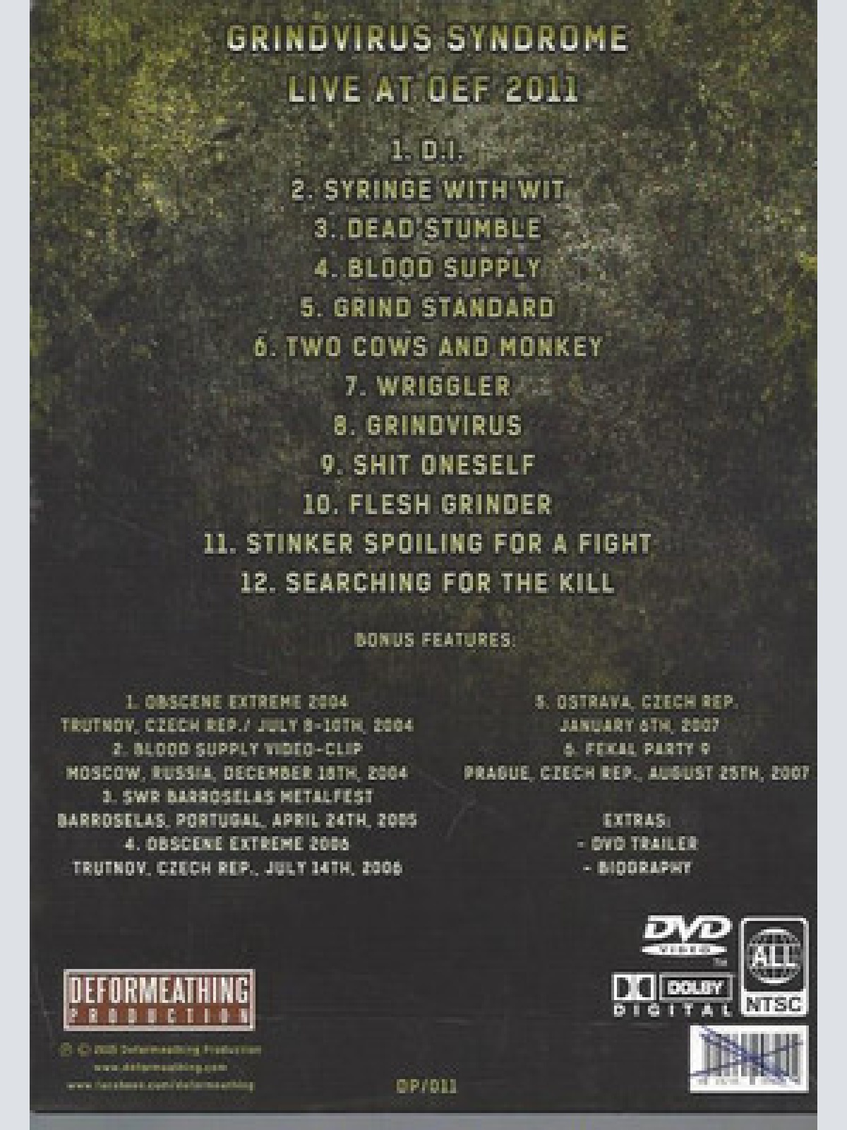 SQUASH BOWELS GRINVIRUS SYNDROME LIVE AT OEF 2011