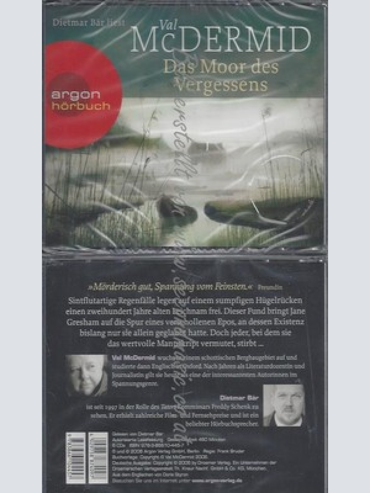 CD--VAL MCDERMID UND DIETMAR BÄR--DAS MOOR DES VERGESSENS -HÖRBESTSELLER-3. MÄRZ
