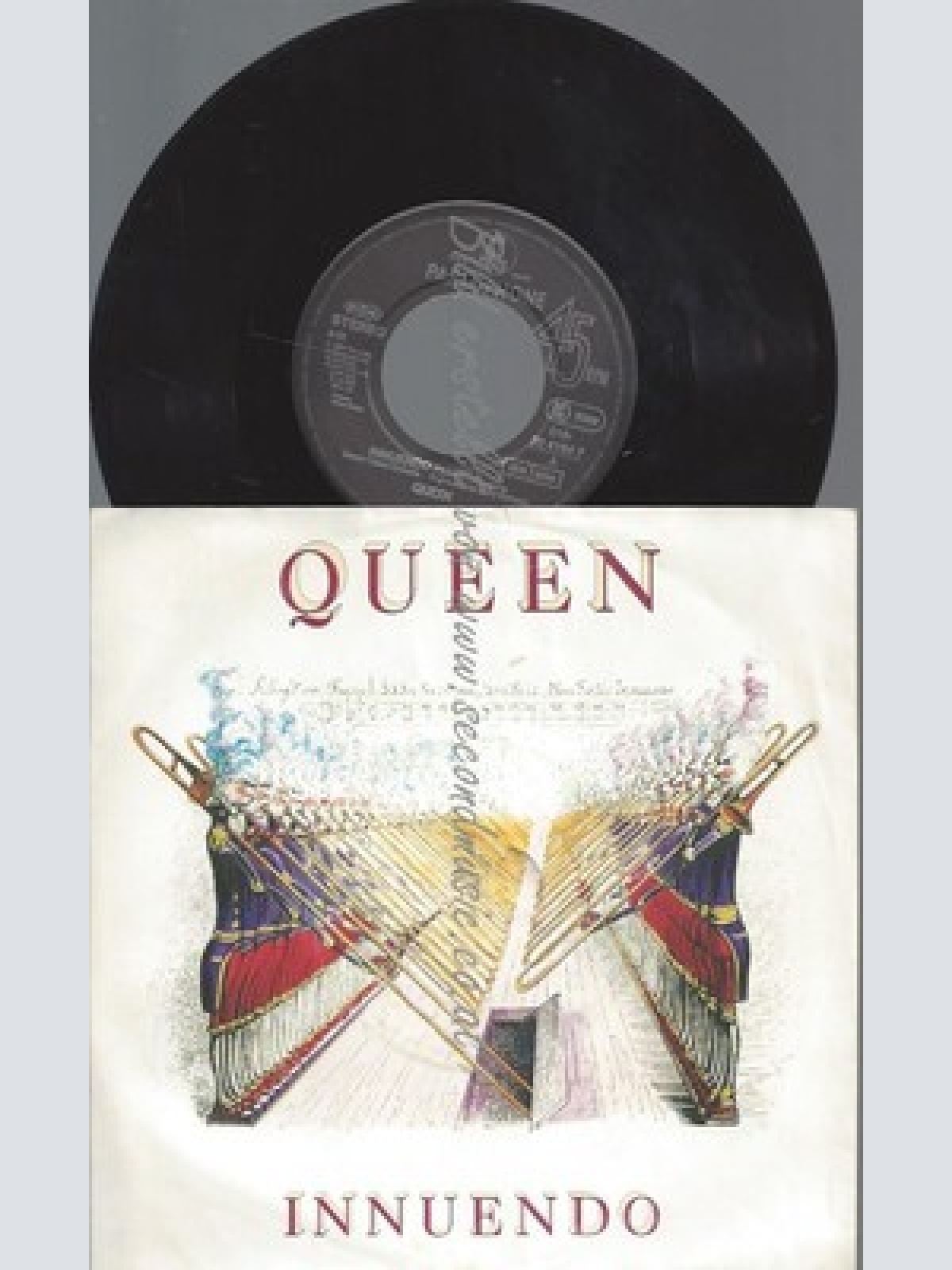 7"/QUEEN INNUENDO--COVER BESCHÄDIGT
