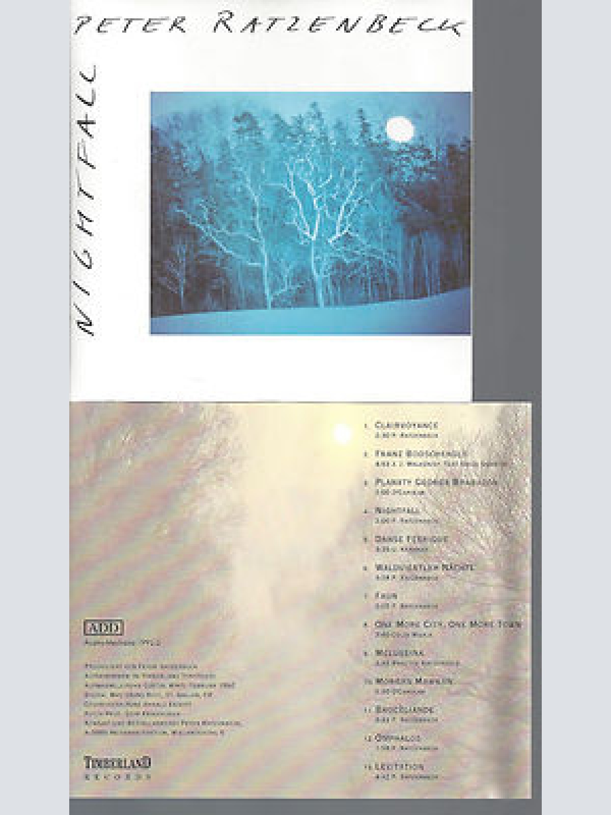 CD-PETER RATZENBECK--NIGHTFALL MIT AUTOGRAMM