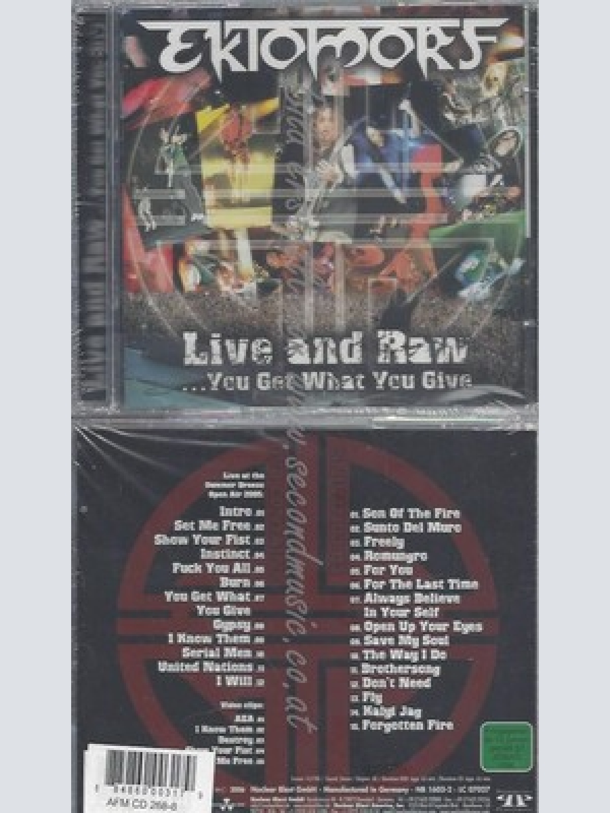 CD--EKTOMORF--LIVE AND RAW-YOU GET WHAT YOU GIVE | CD+DVD