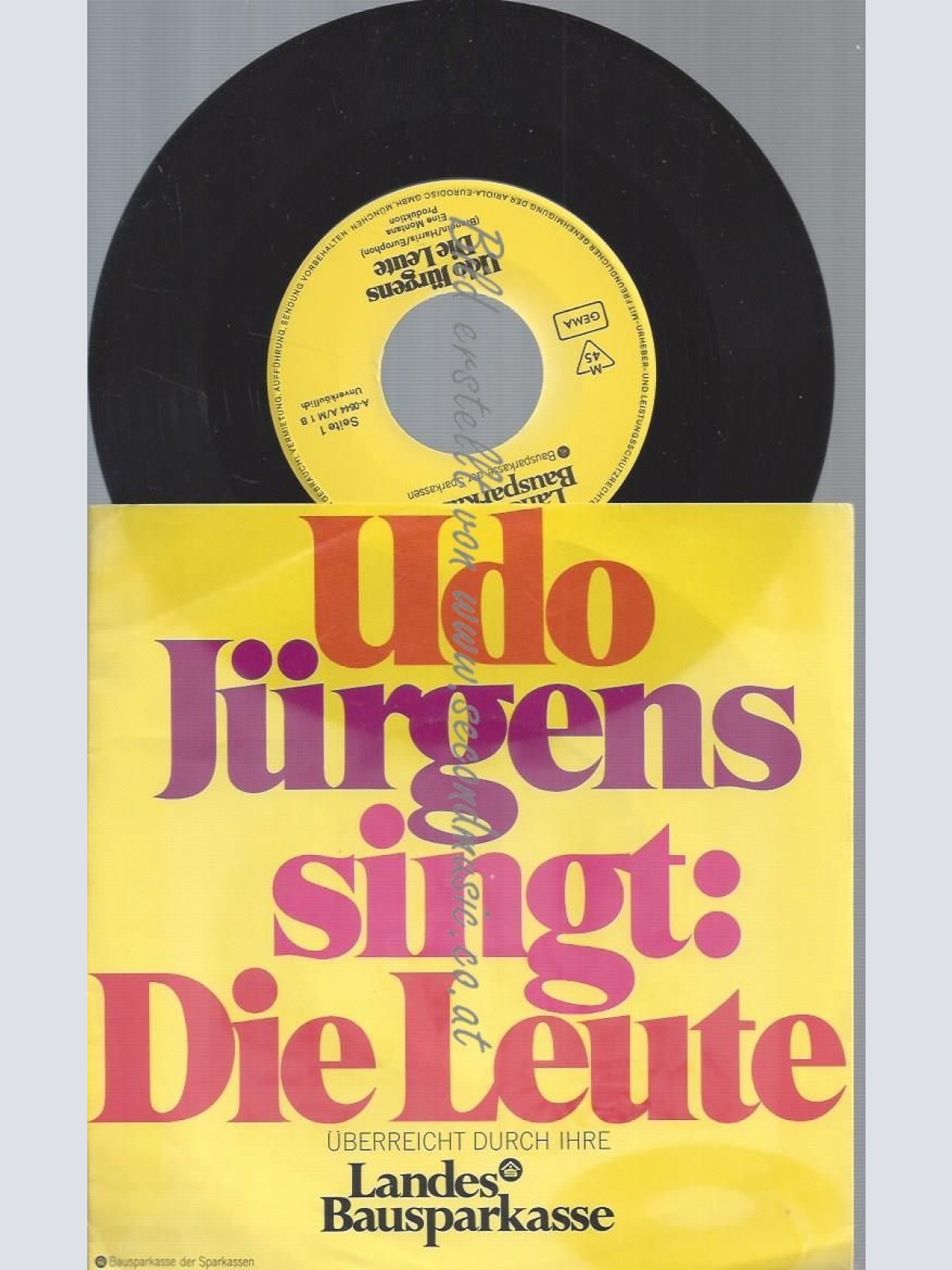 7" UDO JÜRGENS SINGT DIE LEUTE
