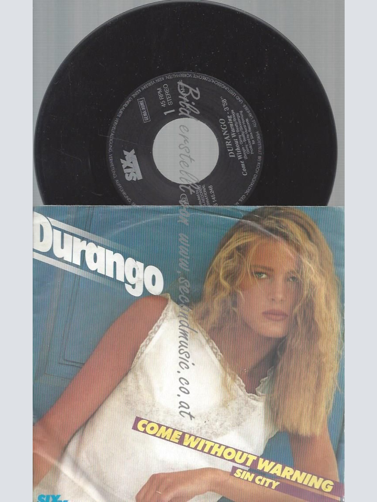 7"  Durango – Come Without Warning