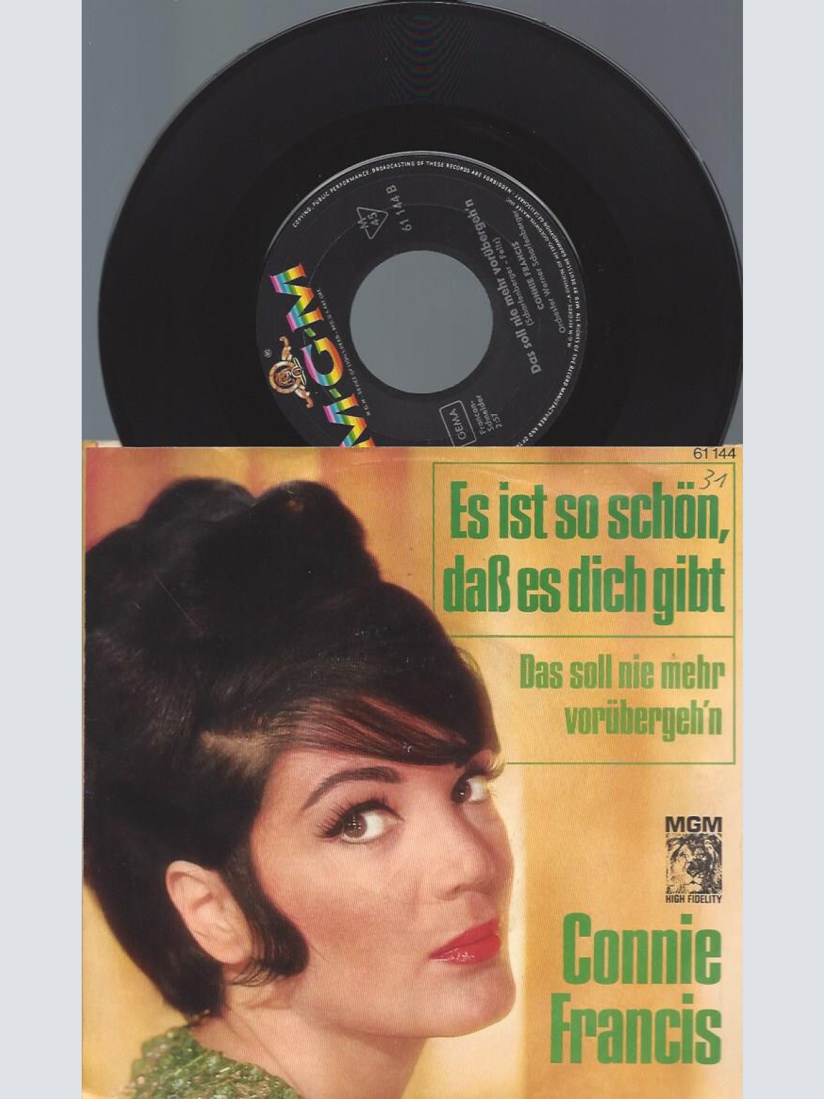 7"  Connie Francis – Es Ist So Schön, Daß Es Dich Gibt