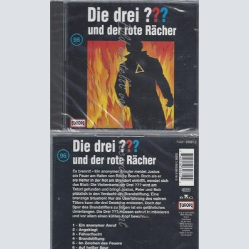 CD--DIE DREI --DIE DREI FRAGEZEICHEN - FOLGE 96: UND DER ROTE RÄCHER