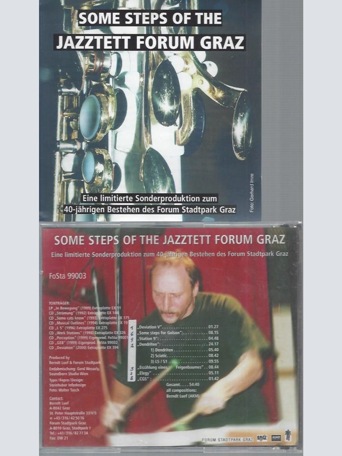 CD--SOME STEPS OF THE JAZZTETT FORUM GRAZ