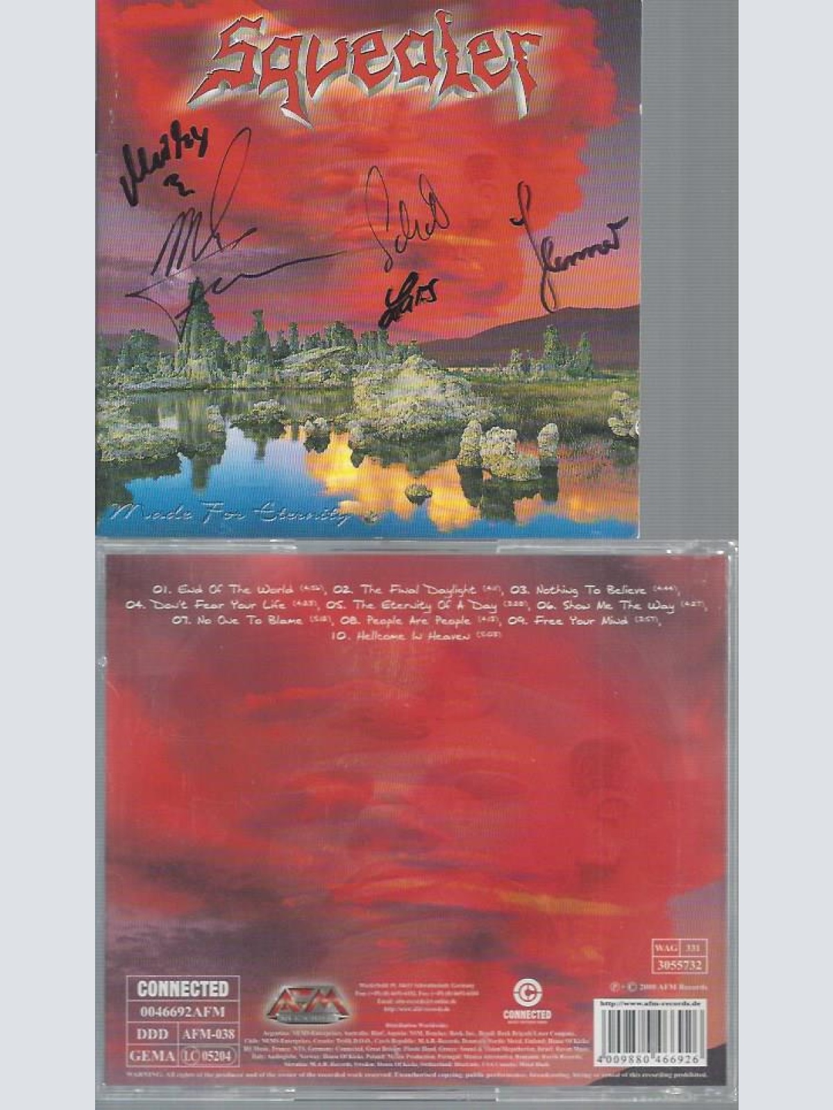 CD--SQUEALER MADE FOR ETERNITY // MIT AUTOGRAMMEN