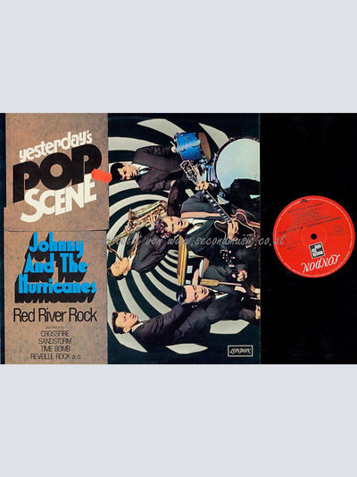 LP--JOHNNY AND THE HURRICANS RED RIVER ROCK