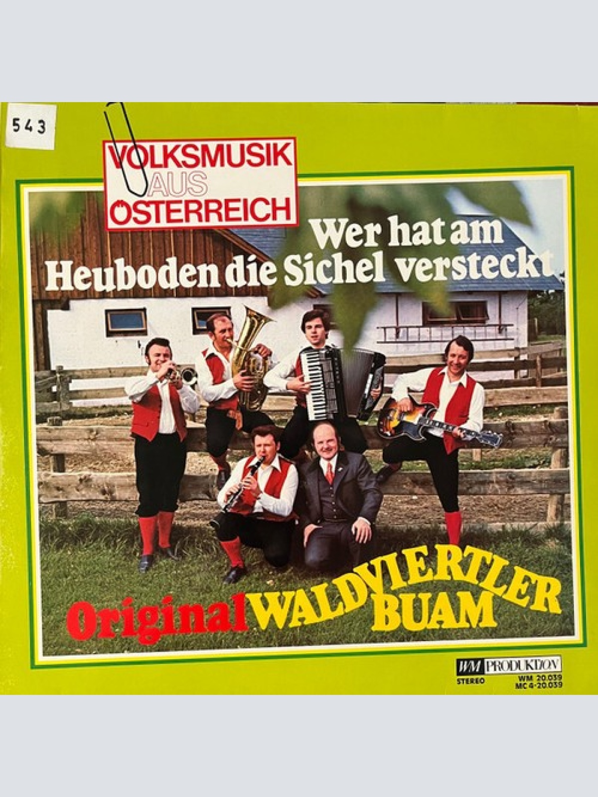 LP, Album Original Waldviertler Buam* - Wer Hat Am Heuboden Die Sichel Versteckt