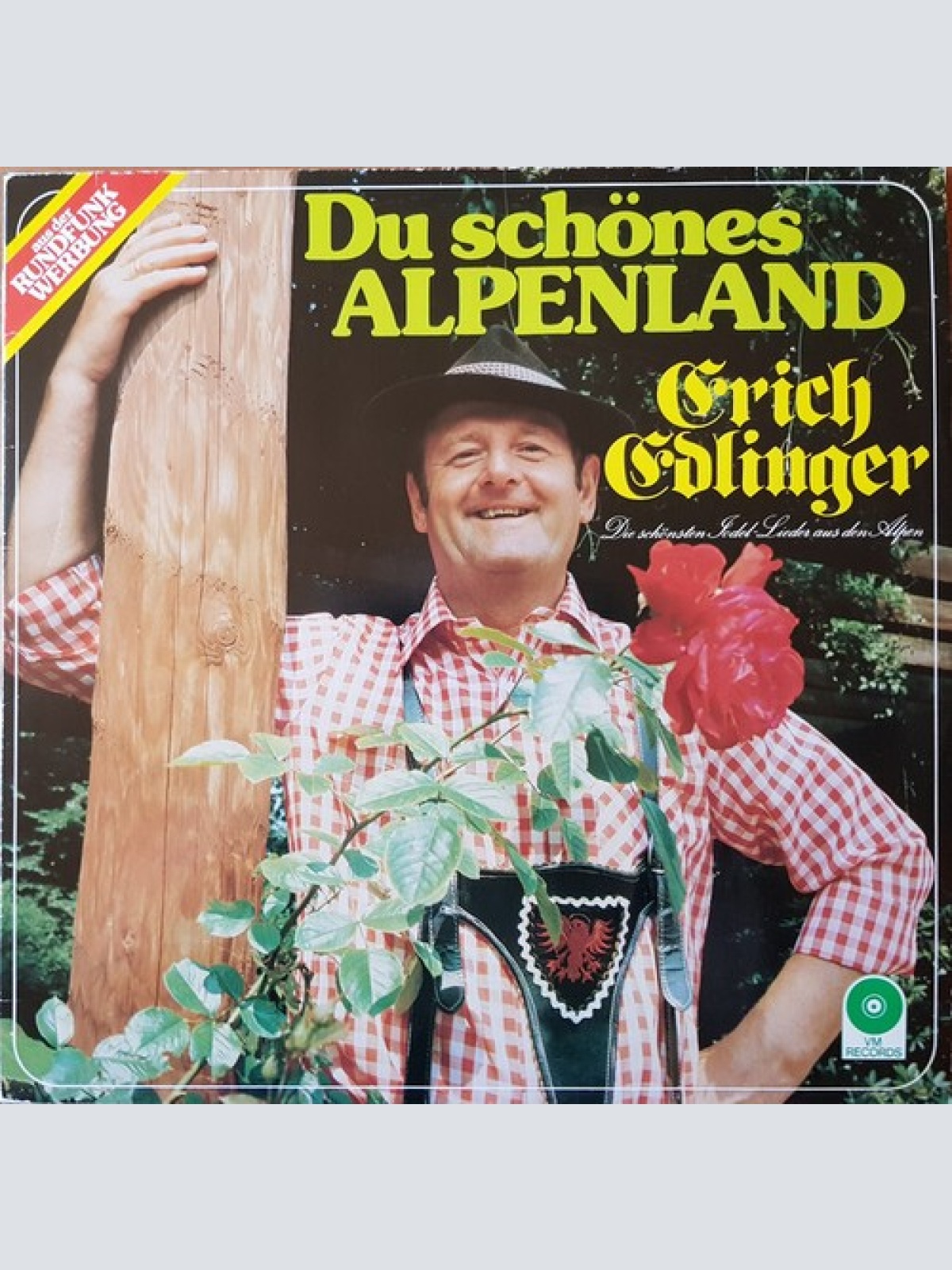 LP, Album Erich Edlinger - Du Schönes Alpenland - Die Schönsten Jodel-Lieder ...
