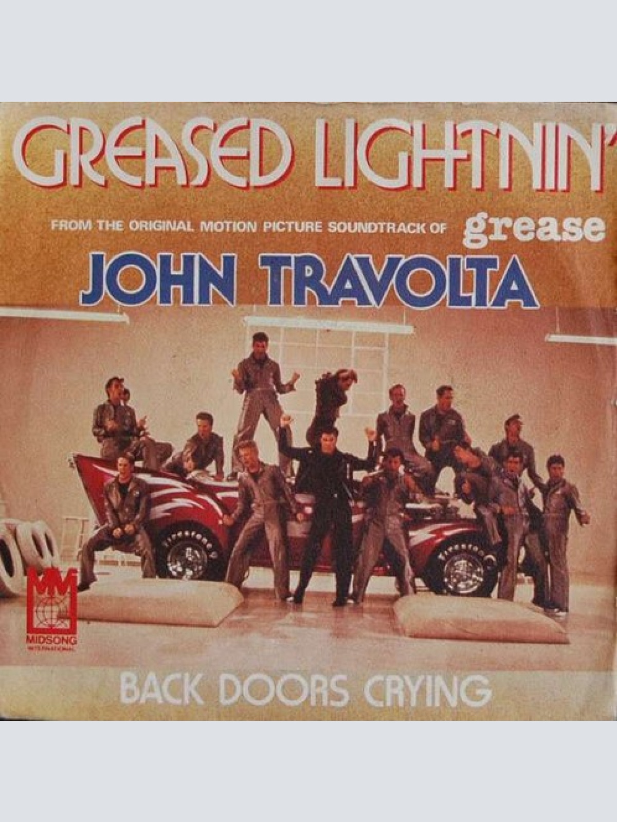 7", Single John Travolta - Greased Lightnin'