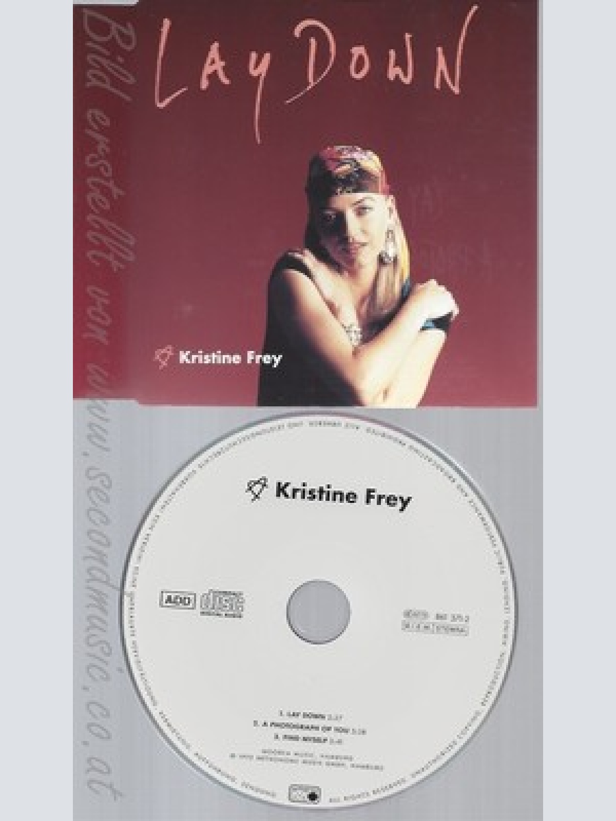 CD--KRISTINE FREY -- - SINGLE -- LAY DOWN -3 TRACKS, -