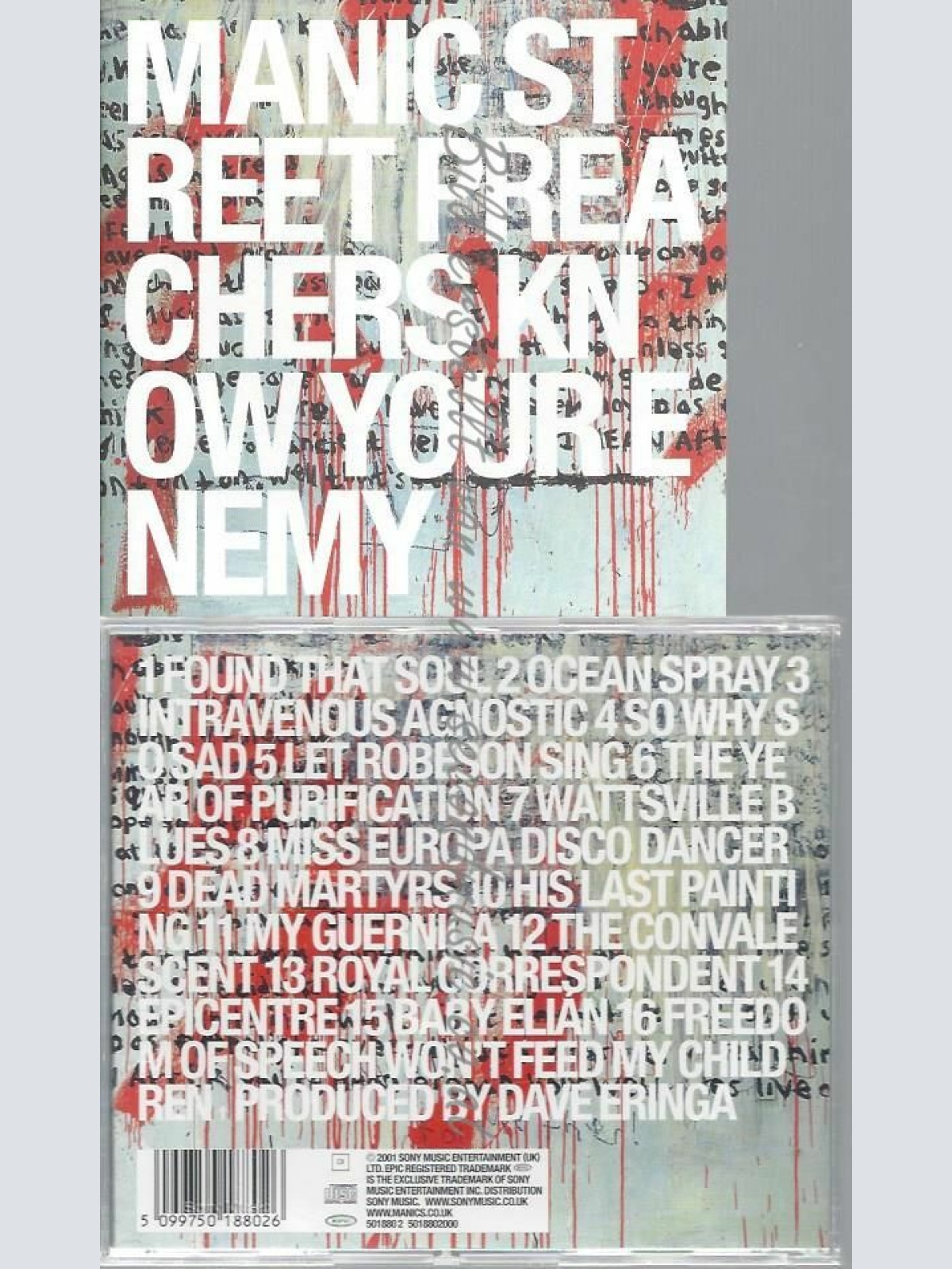 CD--MANIC STREET PREACHERS | --KNOW YOUR ENEMY