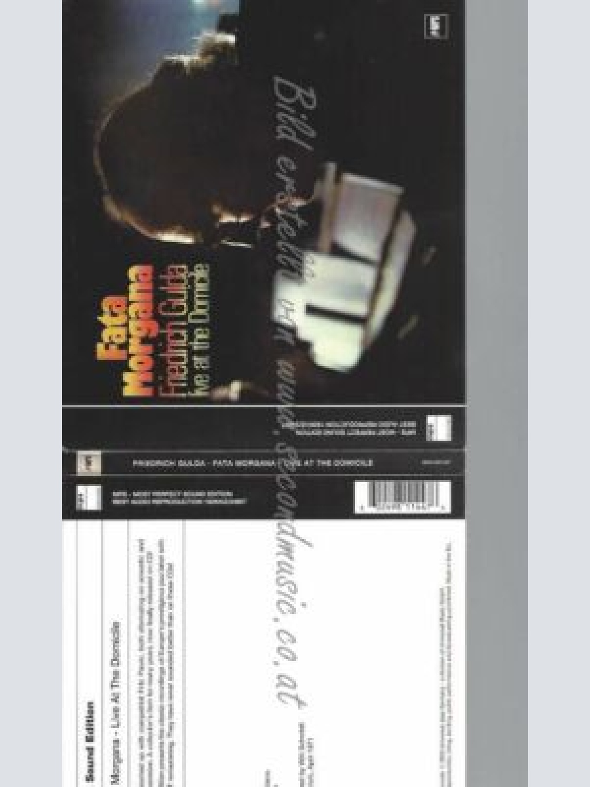 CD--FRIEDRICH GULDA | --FATA MORGANA - LIVE AT THE DOMICILE (MPS -