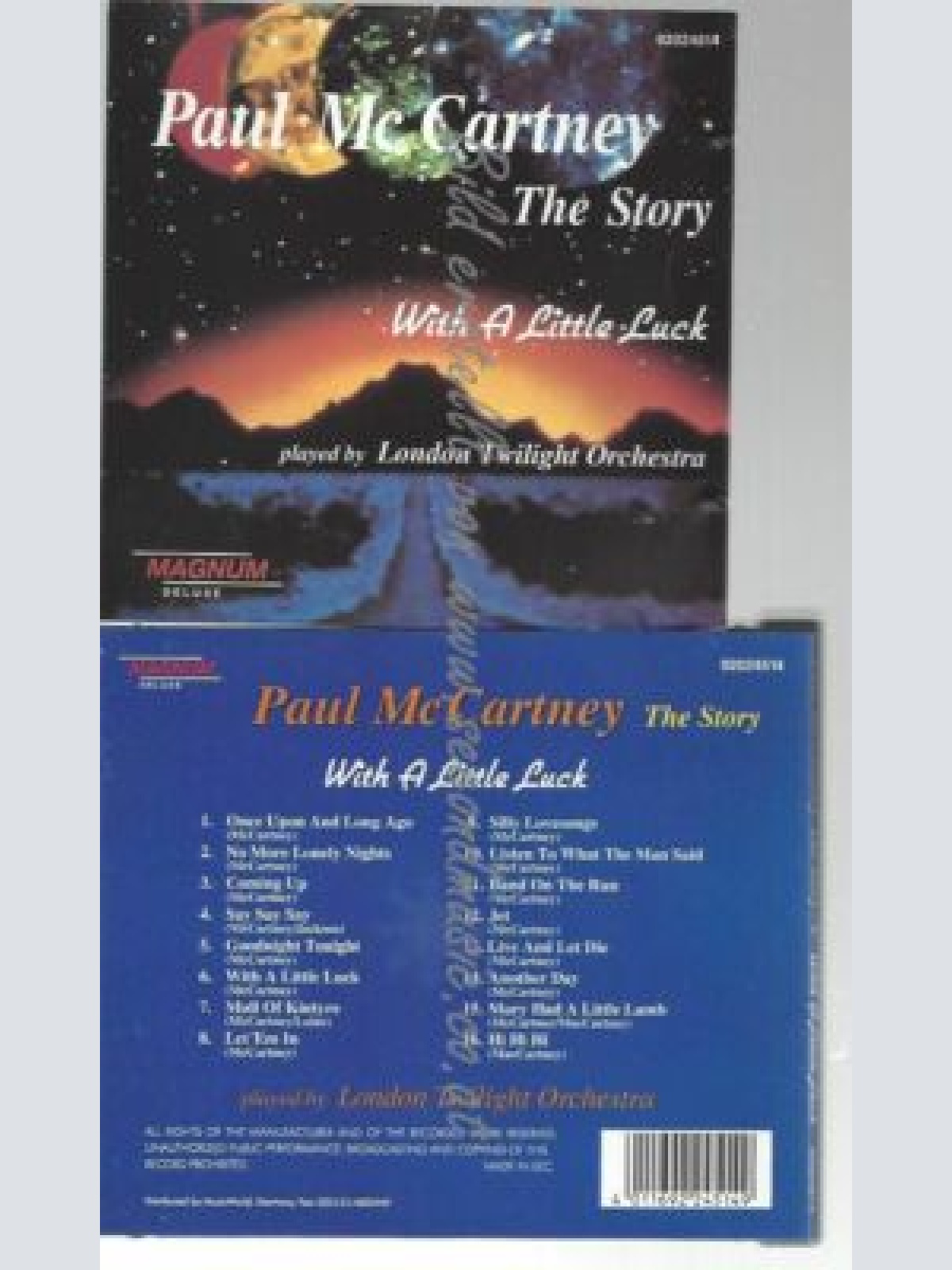 CD--PAUL MCCARTNEY--    WITH A LITTLE LUCK-THE PAUL MCCARTNEY STORY PLAYED BY