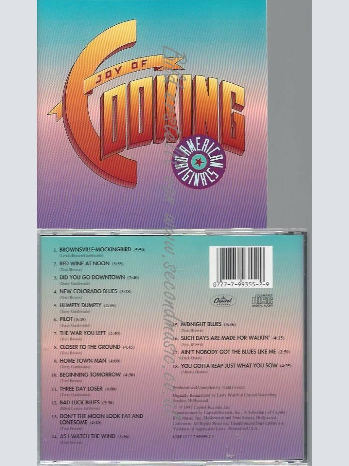 CD--JOY OF COOKING | --JOY OF COOKING-AMERICAN ORIGINALS