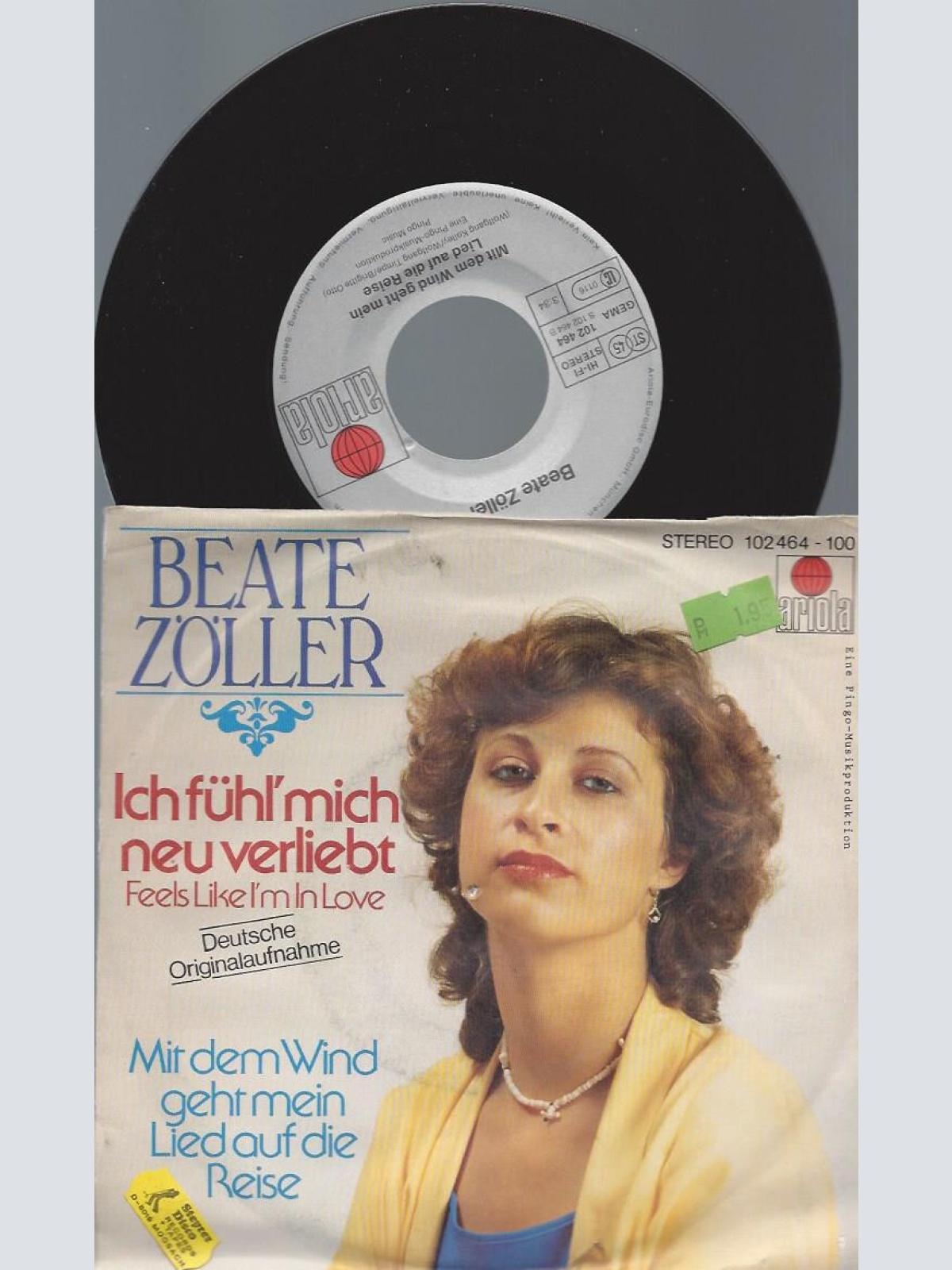 7" Beate Zöller – Ich Fühl' Mich Neu Verliebt
