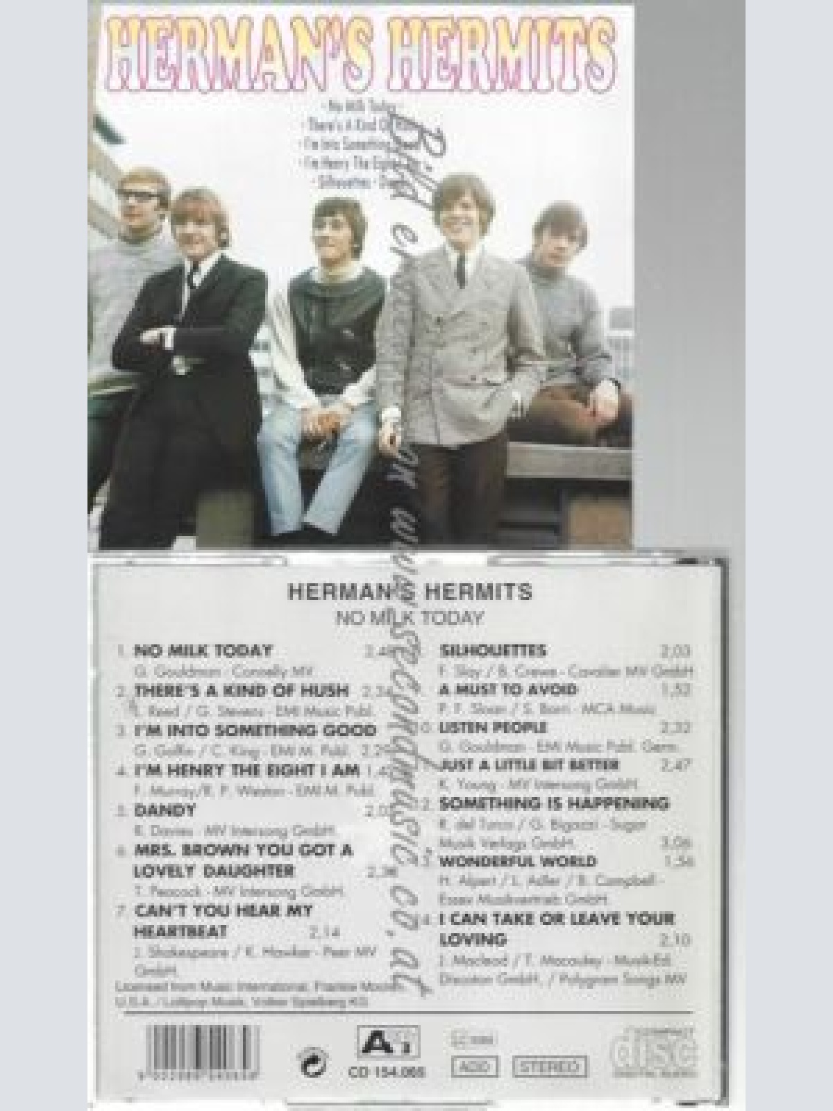 CD--HERMAN'S HERMITS--    NO MILK TODAY -RE-RECORD-