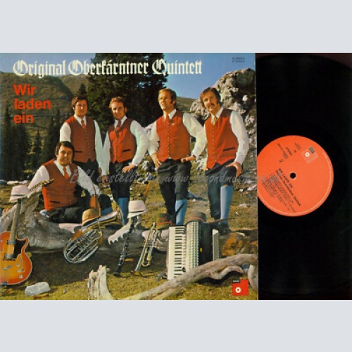 LP  --  Original Oberkärntner Quintett  Wir Laden Ein