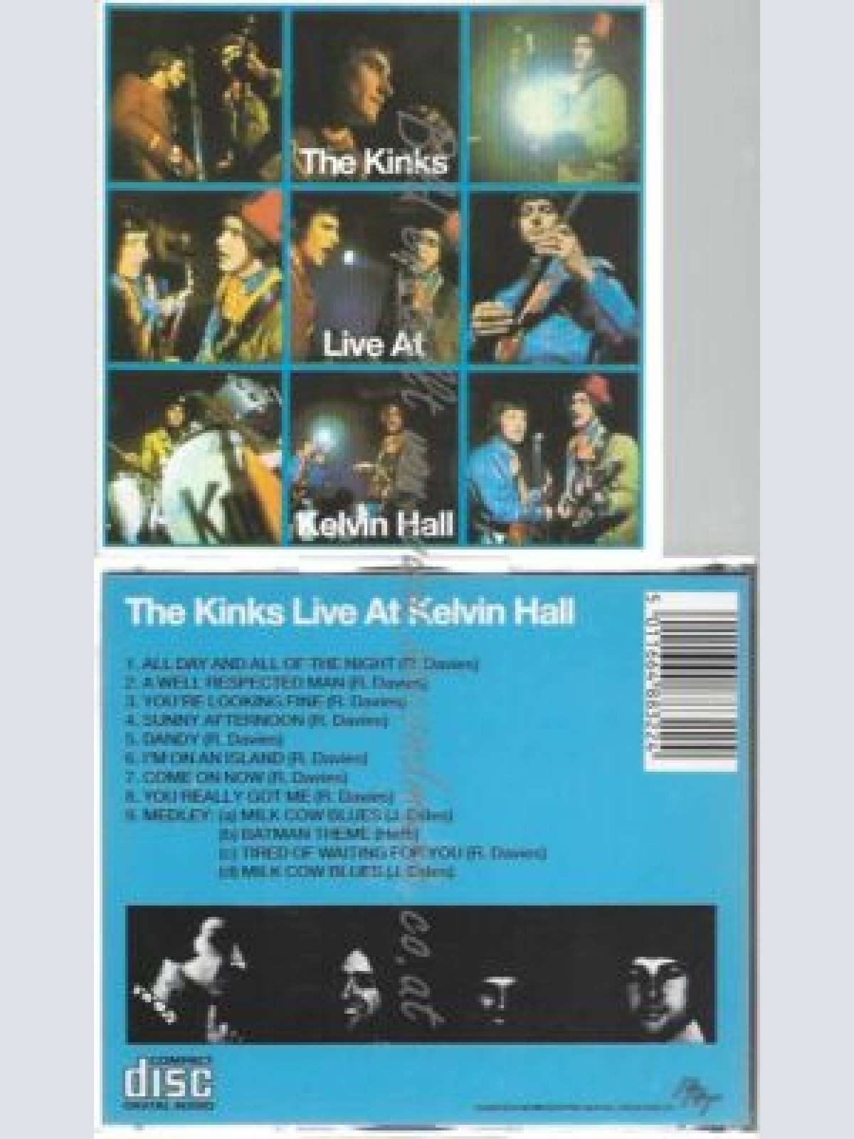 CD--THE KINKS--LIVE AT KELVIN HALL