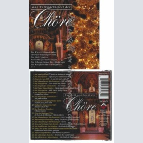 CD--VARIOUS | --DAS WEIHNACHTSFEST DER CHÖRE