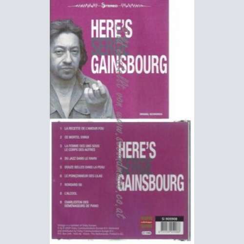CD--SERGE GAINSBOURG | --HERE'S SERGE GAINSBOURG
