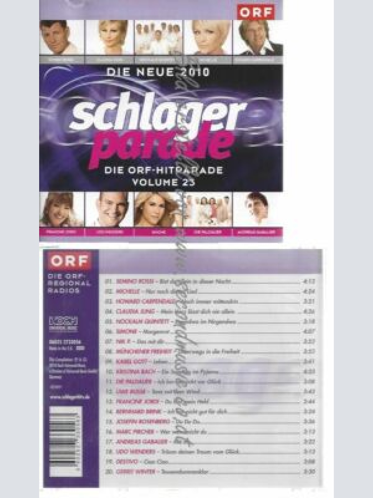 CD--DIVERSE VOLKSMUSIK SCHLAGE | --ORF SCHLAGERPARADE VOL.23