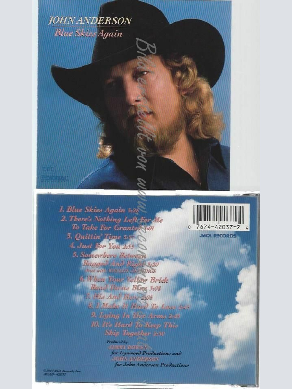 CD--JOHN ANDERSON | --BLUE SKIES AGAIN
