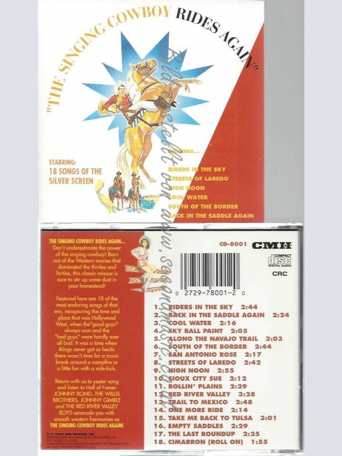 CD--JOHNNY BOND | --SINGING COWBOY RIDES AGAIN