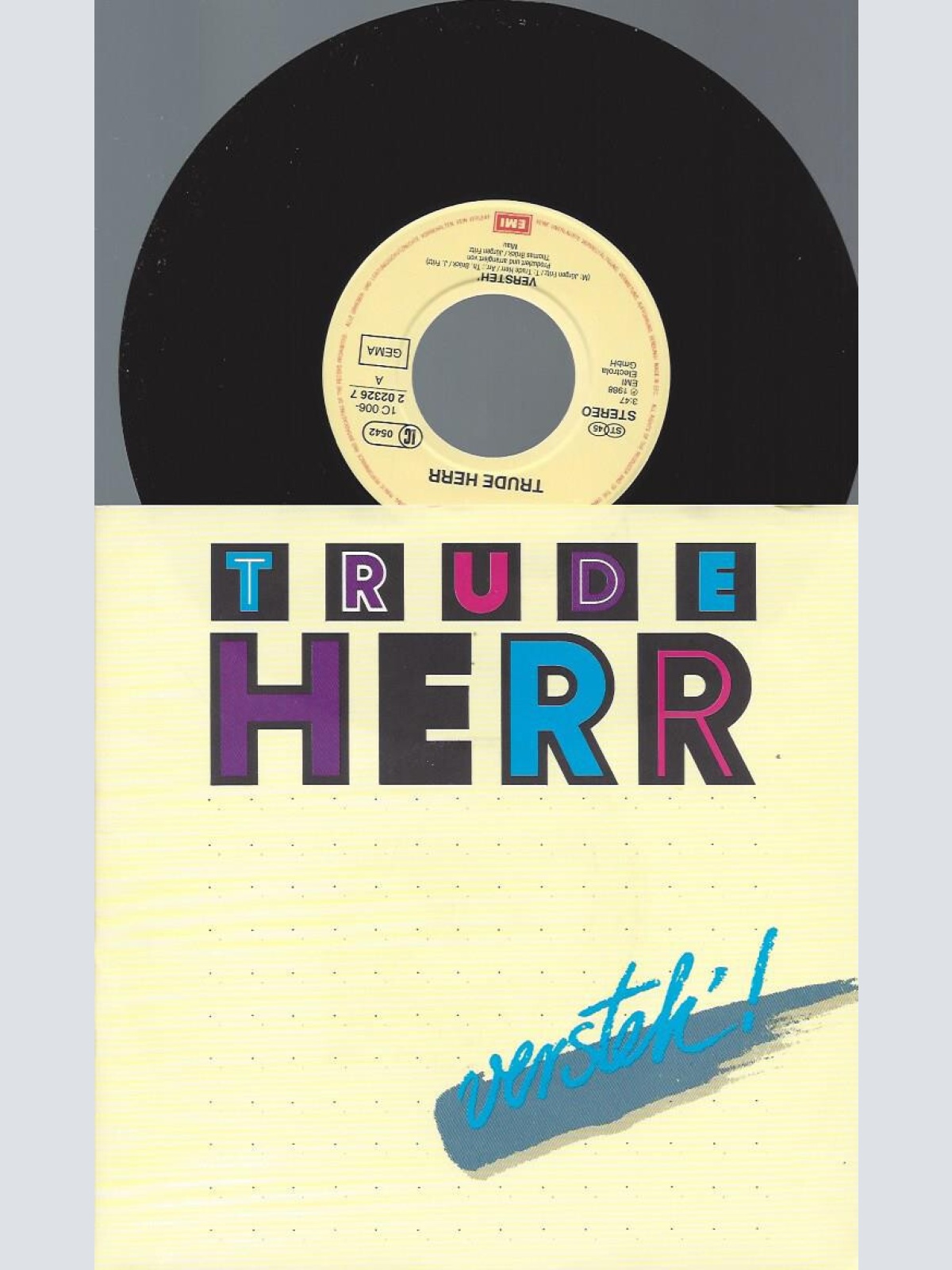 7" Trude Herr – Versteh'!
