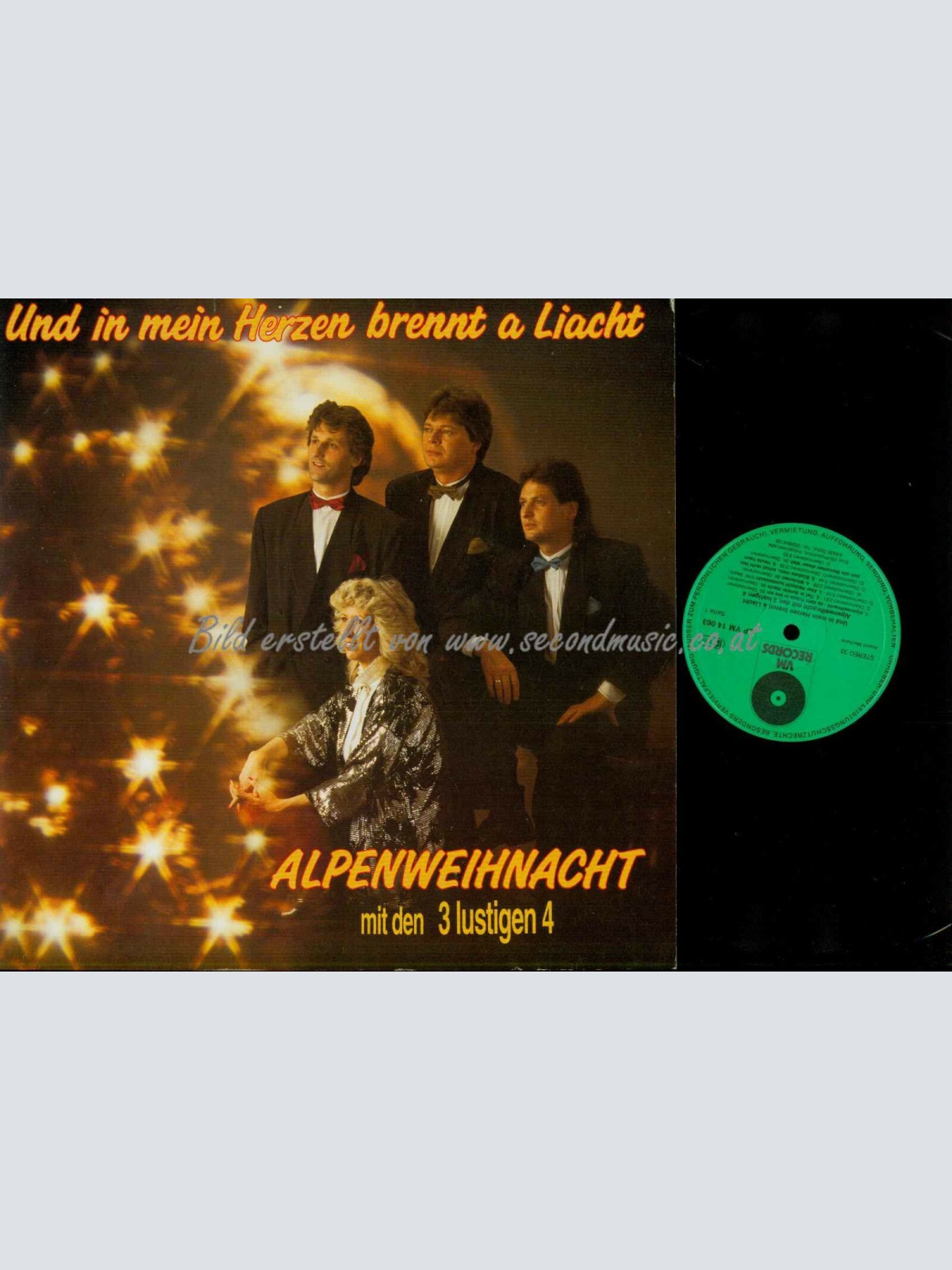 LP--Die 3 Lustigen 4 – Und In Mein Herzen Brennt A Liacht /  NM