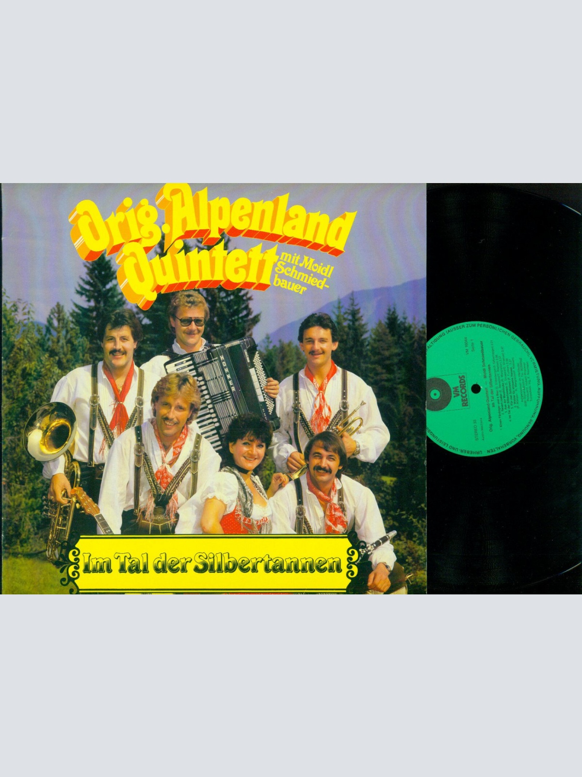 LP-- Orig. Alpenland Quintett – Im Tal Der Silbertannen   //NM