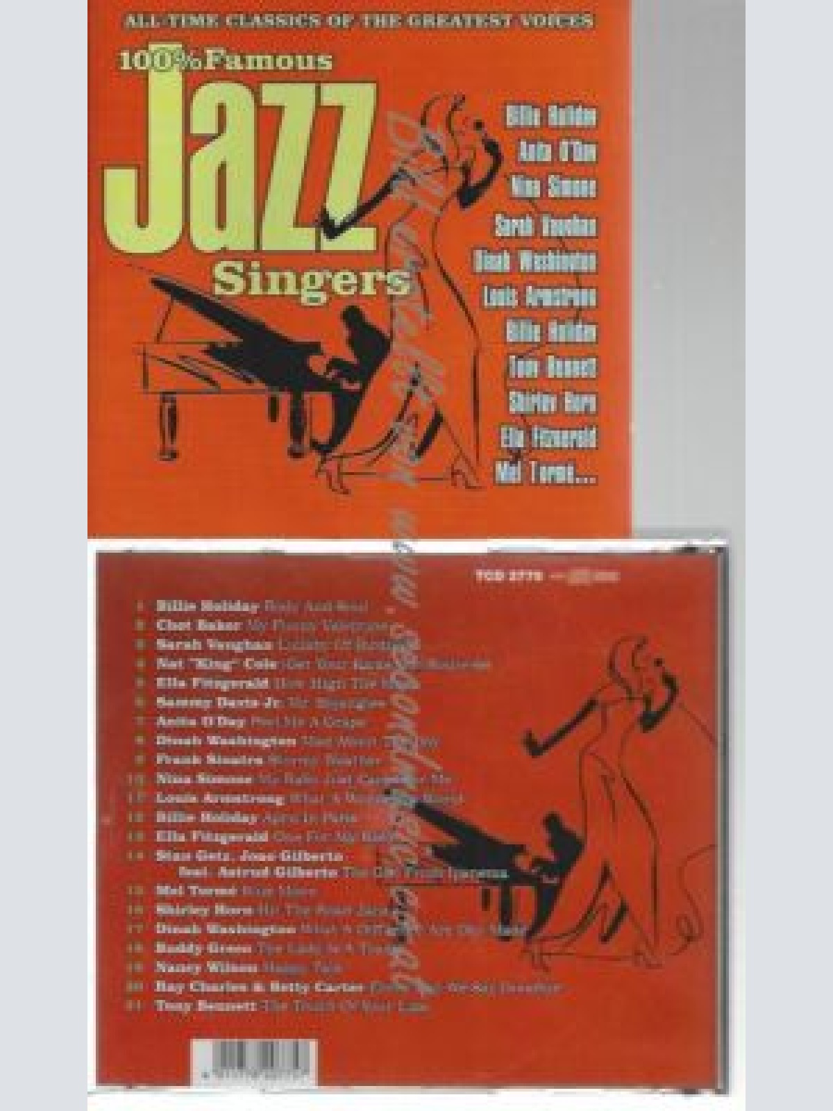 CD--VARIOUS--100% FAMOUS JAZZ SINGERS