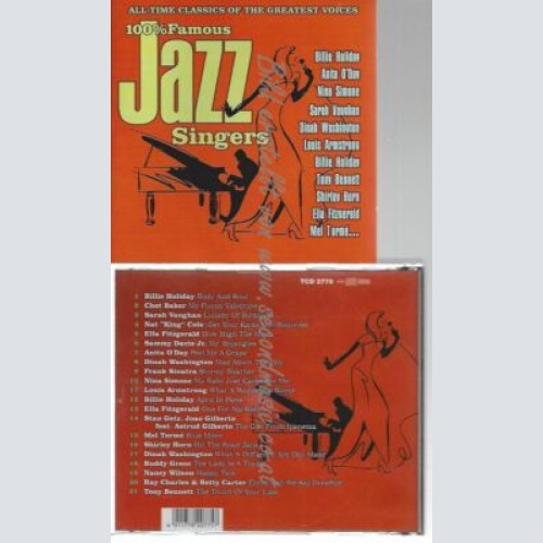 CD--VARIOUS--100% FAMOUS JAZZ SINGERS
