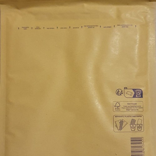Luftpolster Versandtaschen Grösse  E/5  Braun Gold 100 Stk