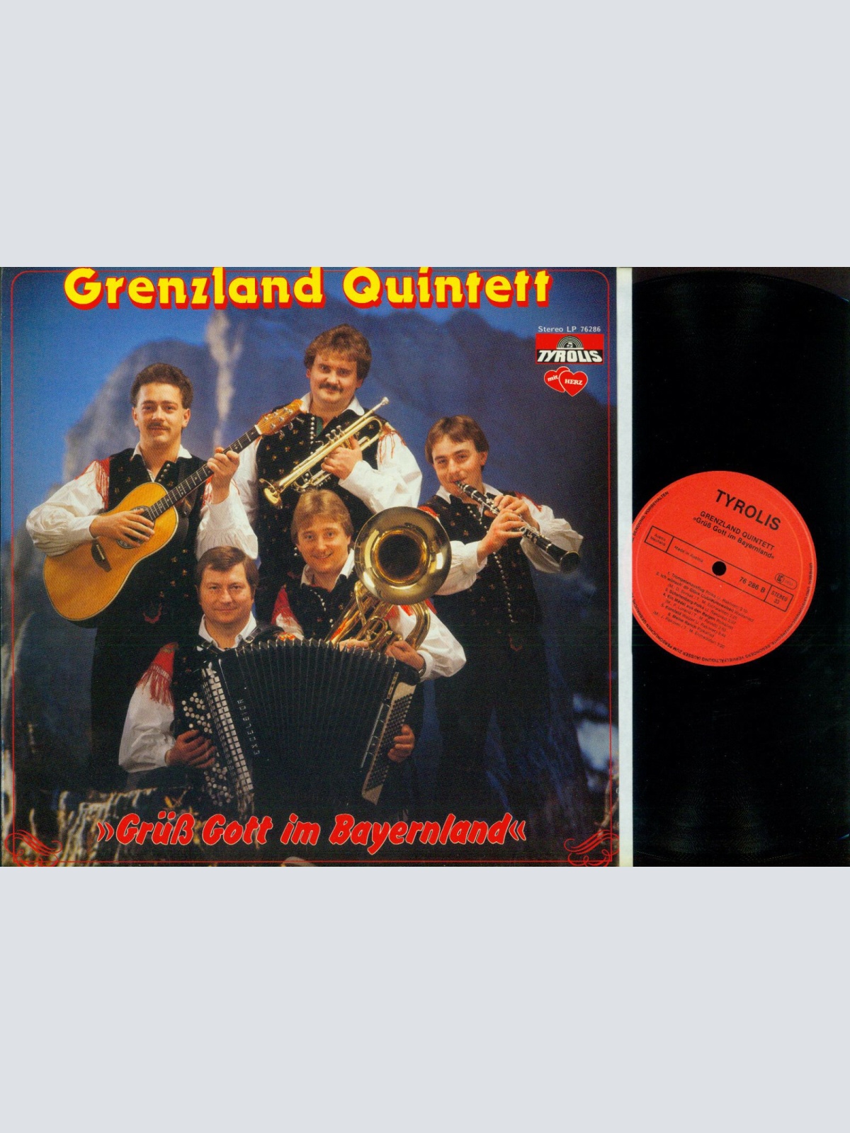 LP-- Grenzland Quintett  //  Grüß Gott im Bayernland