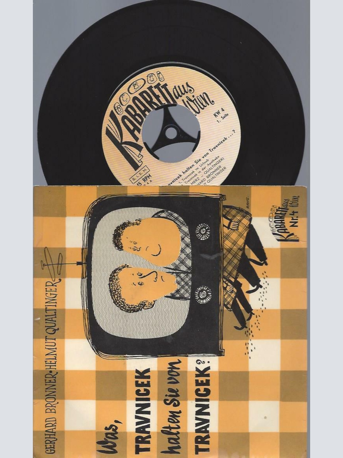 7"   Kabarett aus Wien Nr 4  // Bronner Qualtinger