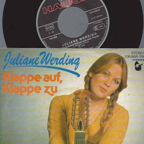7" Juliane Werding – Klappe Auf, Klappe Zu