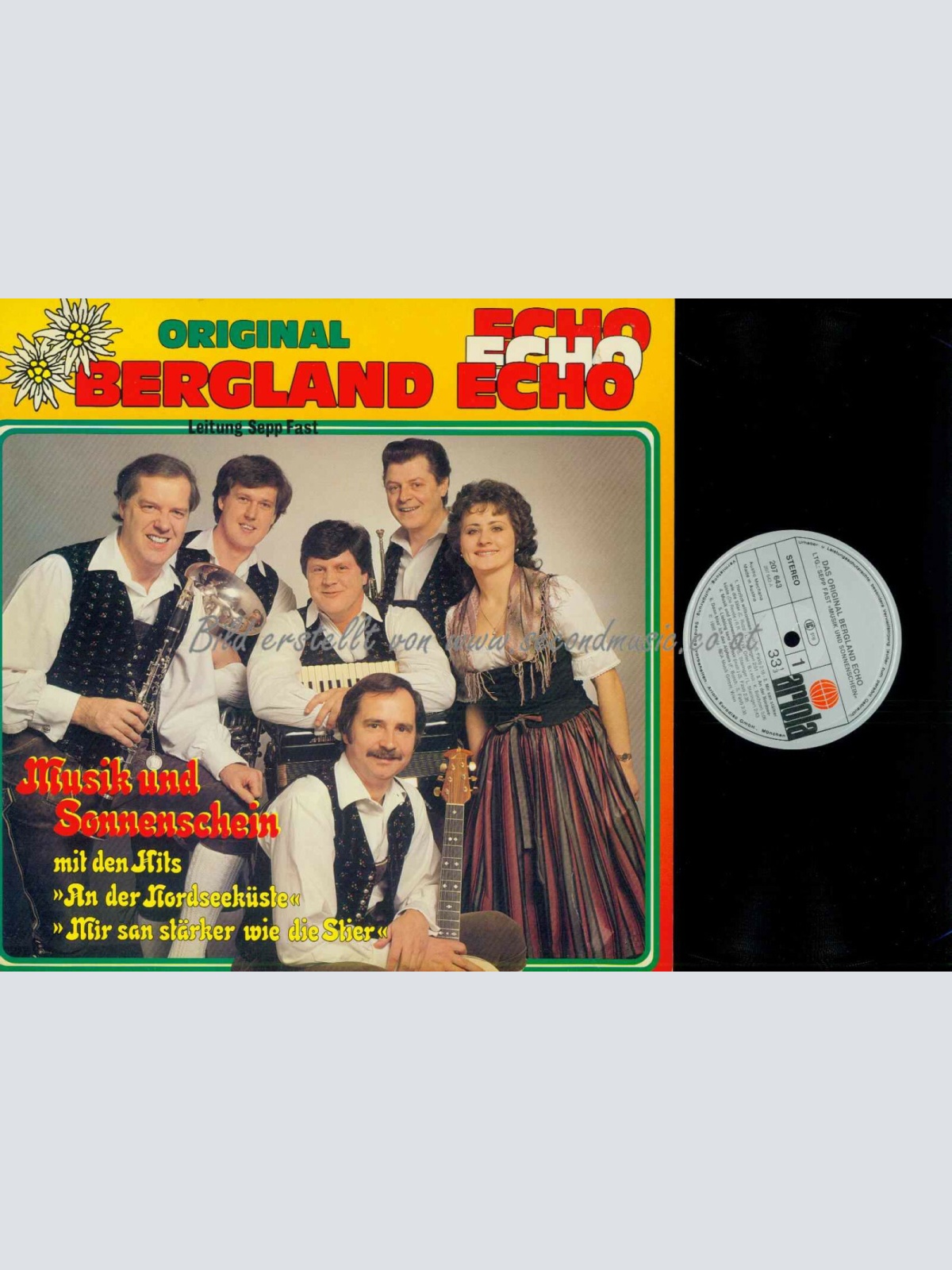LP--Original Bergland Echo – Musik Und Sonnenschein /  NM