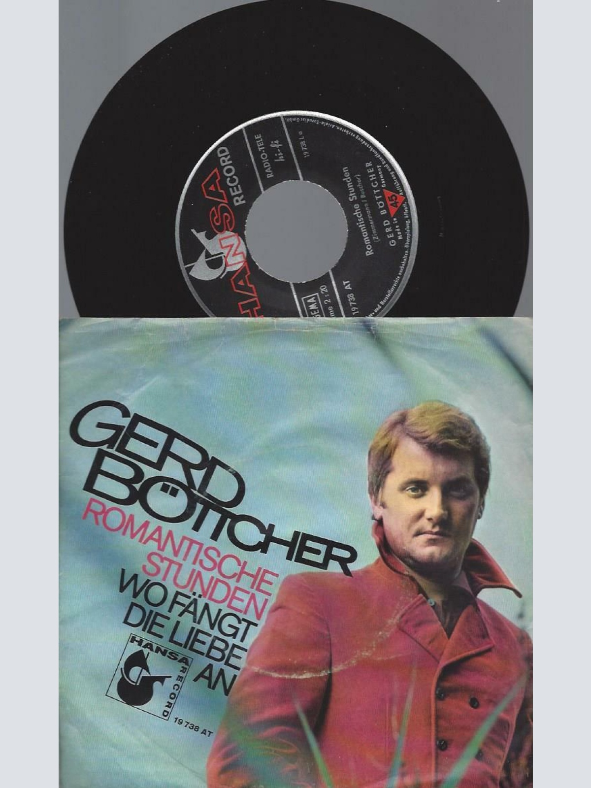 7"  Gerd Böttcher  Romantische Stunden