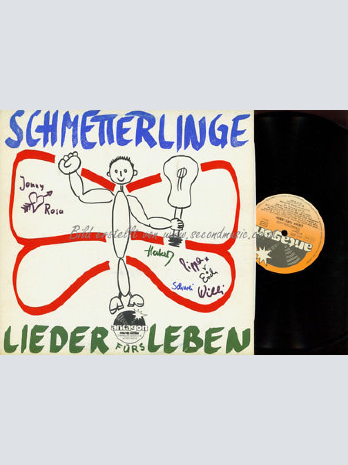 LP-   Schmetterlinge – Lieder Fürs Leben  //VG+