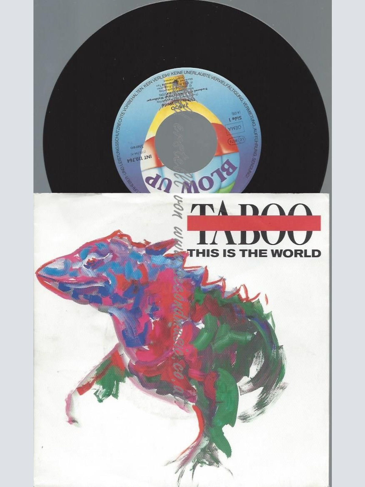 7"  Taboo   This Is The World