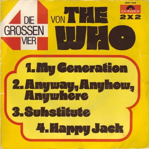 2x7" The Who - Die Grossen Vier