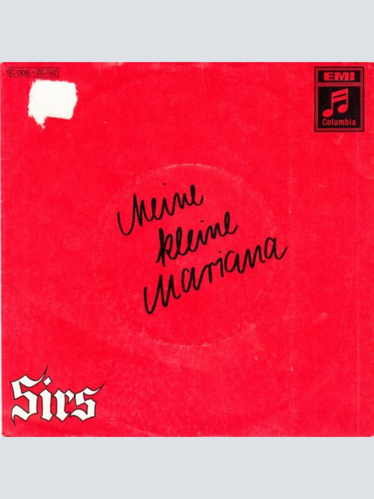 7", Single Sirs - Meine Kleine Mariana