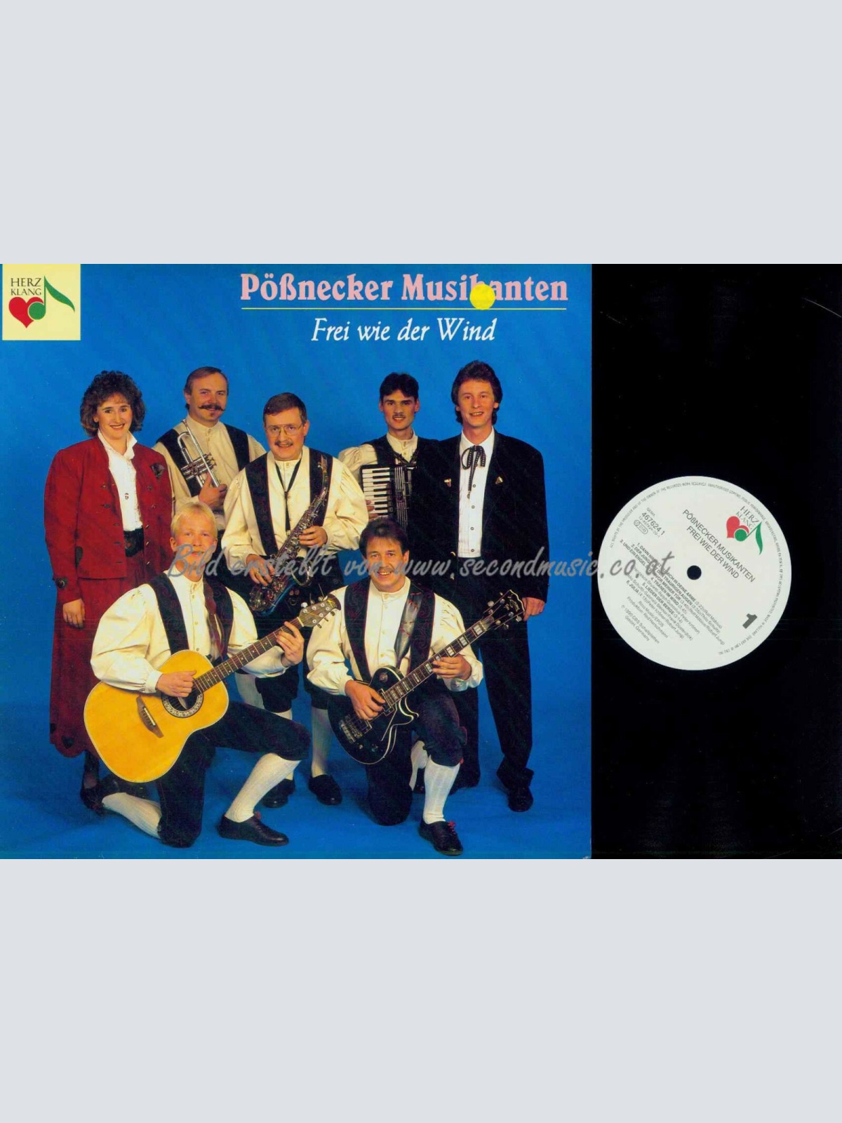 LP--Pößnecker Musikanten – Frei Wie Der Wind    / NM