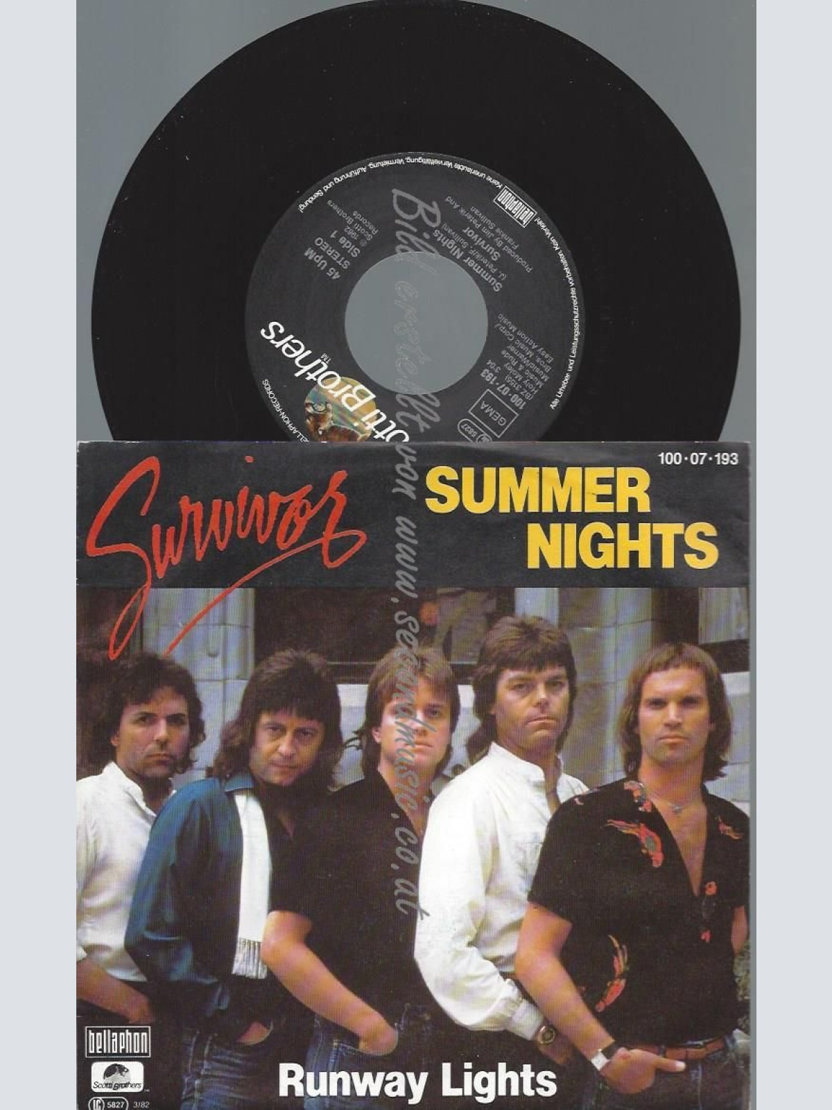 7"   Survivor  Summer Nights