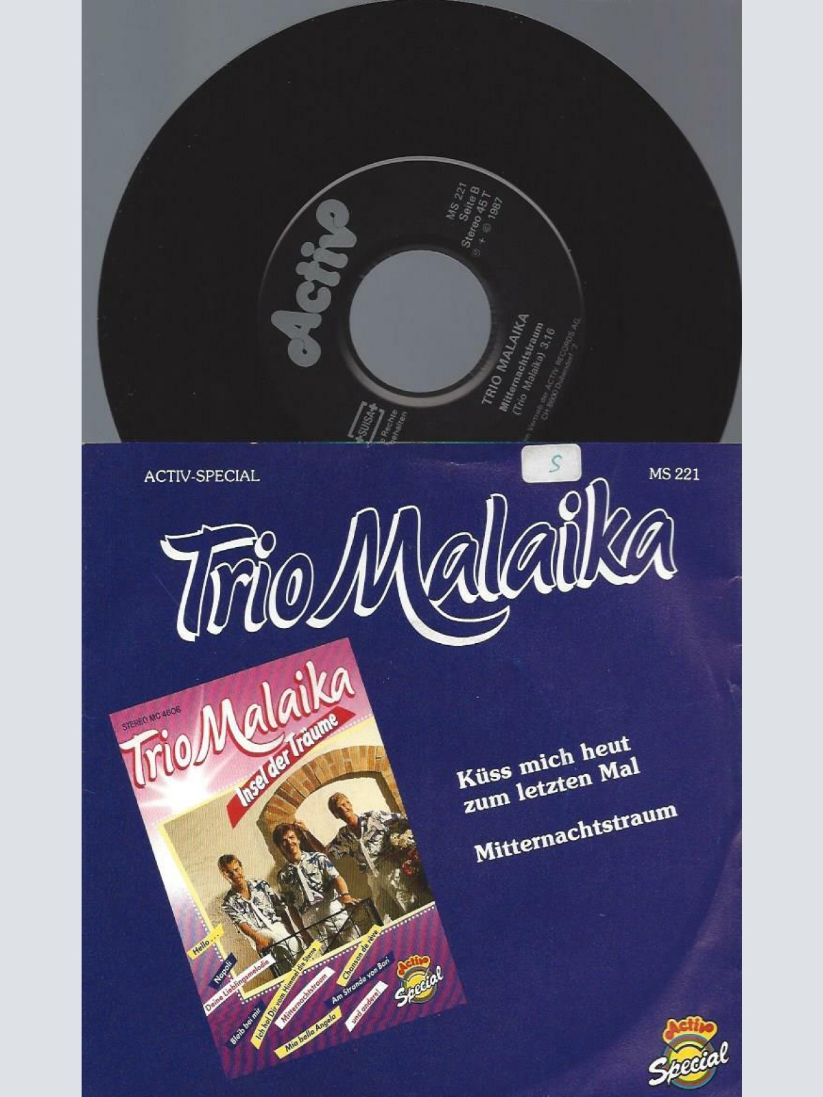 7"  Trio Malaika – Küss Mich Heut Zum Letzten Mal